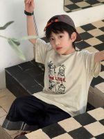 【100-160】半袖Tシャツ キッズ カートゥーン グラフィティプリント 週末のお出かけ - 画像 (3)