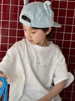 【100-160】キッズ Tシャツ 半袖 肌触り良好 キラッとストーン オシャレ見え - 画像 (6)