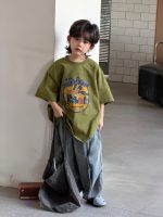 【100-150】Tシャツ 夏新作 プリント カジュアル - 画像 (6)