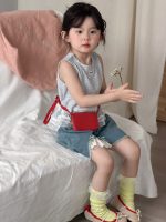 【90-140】ベスト 女の子 チェック柄 レース 切り替え - 画像 (3)