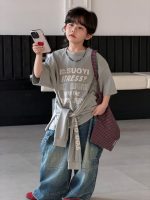 【100-150】Tシャツ デザイン感 半袖 ファッション - 画像 (2)