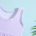 【9ヵ月-4歳】水着 ストライプ ドット柄 スイムウェア - 画像 (3)