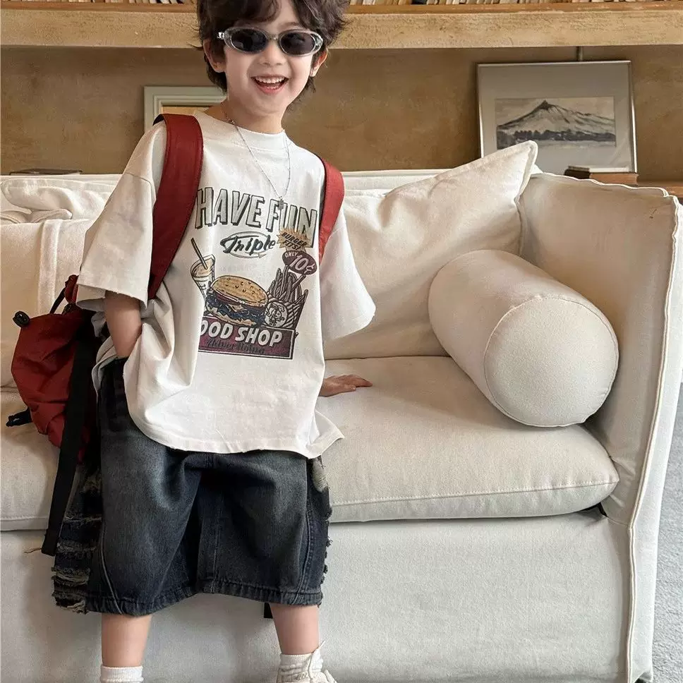 O1CN01VZU7UV1VKsgHexKzD_2211634322635.webp 【90-160】Tシャツ ファッション 男の子 カジュアル 半袖 - 画像 (1)
