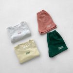 【80-130】セットアップ キッズ 半袖 Tシャツ+ショートパンツ 薄手 男女兼用 シンプル - 画像 (4)