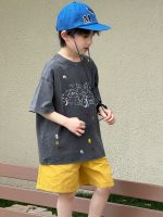 【100-160】Tシャツ 半袖 男の子 ペイント風 グラフィティT レトロカートゥーン アート - 画像 (4)