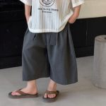 【100-150】ショートパンツ 無地 ゆったり 夏新作