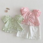 【73-120】パンツ ベビー 女の子 ナチュラル 快適な履き心地 - 画像 (3)