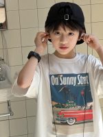 【100-160】Tシャツ 半袖 ラウンドネック ストリート カジュアル おしゃれ見え - 画像 (6)