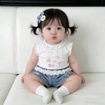 【73-100】トップスorパンツ ベビー 女の子 フリル かわいい - 画像 (3)