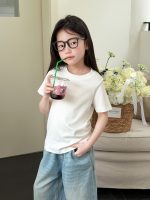 【100-170】半袖Tシャツ 女の子 無地 コーデの主役に