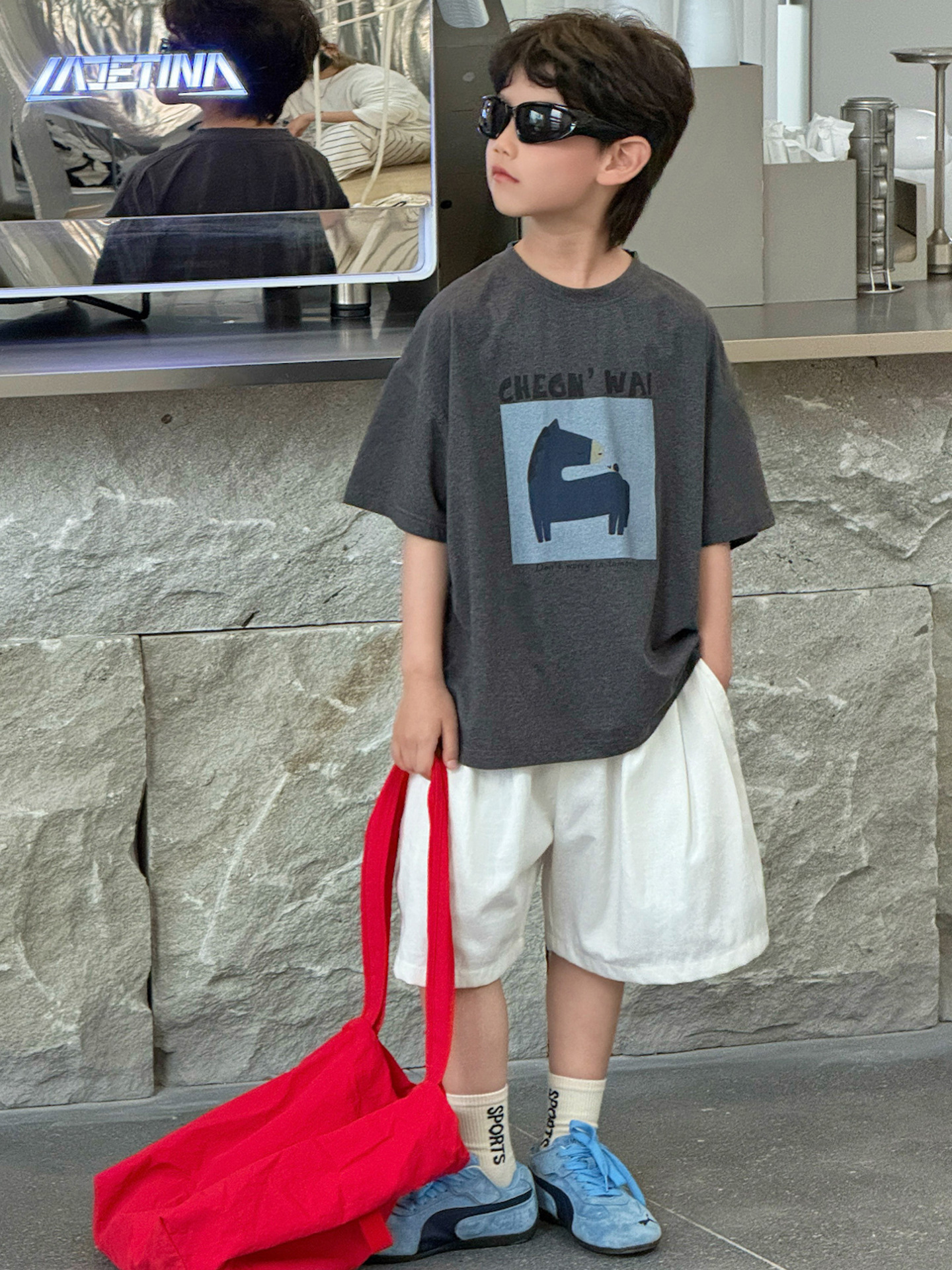 O1CN01Xg9aHi1IH8WKRqCOQ_2215116460867-0-cib.jpg 【90-160】半袖Tシャツ 男の子 履きやすい ゆったり - 画像 (1)