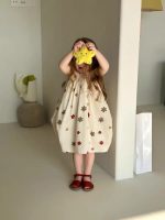 【90-150】ワンピース 女の子 プリント ゆったり おしゃれ