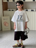 【90-160】半袖Tシャツ 男の子 プリント 英字 着せやすい - 画像 (4)