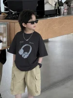 【90-160】半袖Tシャツ 男の子 プリント カジュアル - 画像 (3)
