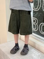 【100-160】5分丈デニムショーツ キッズ 中腰フィット 微弾性 動きやすい - 画像 (4)