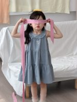 【90-140】ワンピース 女の子 ノースリープ ゆったり - 画像 (6)