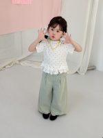 【90-140】半袖Ｔシャツ 女の子 ドット柄 フリル - 画像 (6)