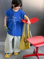 【100-150】ベスト プリント ゆったり ノースリーブ 男の子 - 画像 (2)