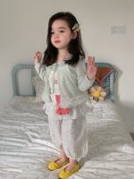 【90-150】 カーディガン 女の子 薄手 シンプル ゆったり - 画像 (5)