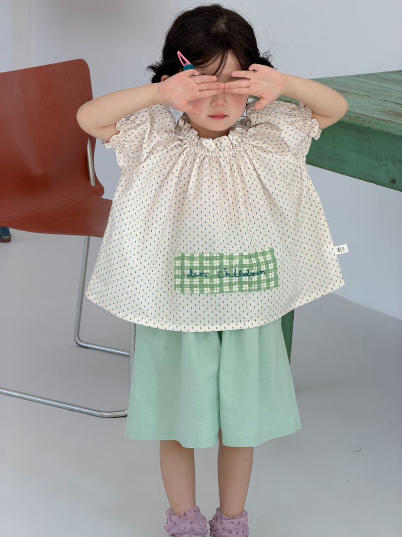 O1CN01djRZxF1ZxahRKIy7U_4266583261-0-cib.jpg 【90-140】シャツ 女の子 ドット柄 カジュアル アップリケ - 画像 (1)