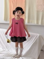 【90-140】ベスト 女の子 無地 ゆったり かわいい - 画像 (6)