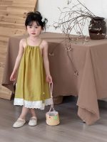 【90-140】ワンピース 女の子 レース 切り替え - 画像 (4)