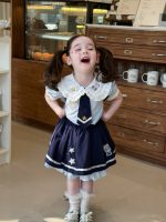 【90-150】セットアップ 女の子 丸襟 アカデミック風 - 画像 (6)