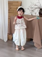 【90-140】ショートパンツ 女の子 無地 ハーレムパンツ カジュアル - 画像 (5)