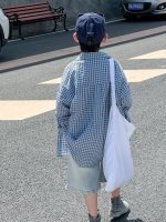 【90-130】シャツorショートパンツ 男の子 チェック柄 クール - 画像 (3)