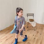 【80-130】半袖Tシャツ 女の子 プリント カートゥーン - 画像 (5)