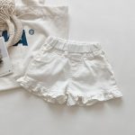 【80-120】 デニムショートパンツ 女の子 花びらデザイン おしゃれ - 画像 (4)