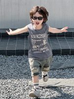【90-150】ベストorショートパンツ 男の子 クール ストリート風 - 画像 (4)