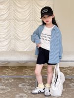 【100-170】シャツ 女の子 ストライプ ベーシック 肌触り良い - 画像 (6)