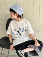 【100-160】Tシャツ 半袖 韓国風 星プリント 絶妙バランスのTシャツ - 画像 (4)