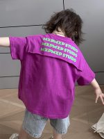 【90-130】半袖Tシャツ 男の子 無地 ゆったり
