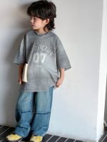 【100-150】Tシャツ 配色 プリント 半袖 カジュアル - 画像 (4)