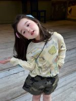 【90-150】トップスorショートパンツ 女の子 落青き カモフラ - 画像 (4)