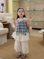 【80-130】トップスorスカート 女の子 チェック柄 ホルターネック - 画像 (4)
