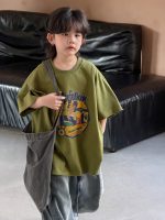 【100-150】Tシャツ 夏新作 プリント カジュアル - 画像 (3)