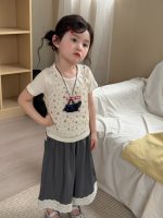 【90-140】キャミソール+半袖Tシャツ 女の子 花柄 合わせやすい - 画像 (5)