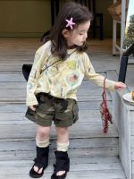 【90-150】トップスorショートパンツ 女の子 落青き カモフラ - 画像 (5)