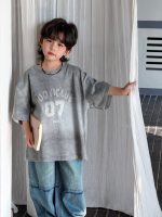 【100-150】Tシャツ 配色 プリント 半袖 カジュアル - 画像 (6)