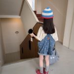 【80-130】ショートパンツ 女の子 デニム 星 オーバーオール - 画像 (4)