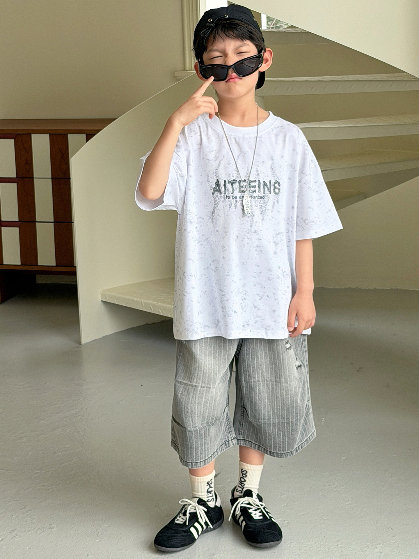 O1CN01lg3hlD1IH8WDoUbxP_2215116460867-0-cib.jpg 【90-160】半袖Tシャツ 男の子 吸湿性 柔らかい - 画像 (1)