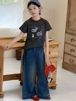 【90-150】半袖Tシャツ 女の子 カートゥーン プリント トレンド - 画像 (4)