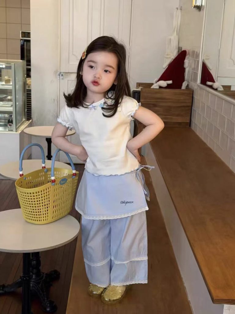 【90-150cm】半袖Ｔシャツorパンツ 女の子 フリル おしゃれ