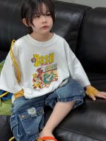 【100-150】Tシャツ ラウンドネック 半袖 プリント カジュアル - 画像 (5)