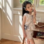 【80-130】セットアップ 女の子 花柄 フリル ニット - 画像 (3)