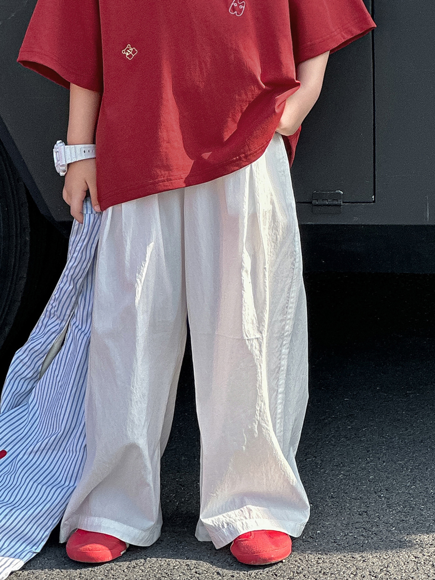 O1CN01mkE5Ob1IH8RKweQay_!!2215116460867-0-cib 【90-150】パンツ 男の子 無地 合わせやすい カジュアル - 画像 (1)