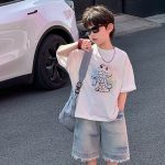 【90-160】半袖Tシャツ 男の子 カートゥーン トレンド